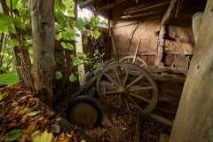 Blick in die Remise der Alten Scheune von Osten am  03.11.20. Foto und Copyright: Andreas Schoelzel, www.schoelzel.net;